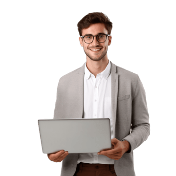 A member taking The Circl matching assessment on a laptop